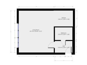 Pronájem bytu 1+kk, Praha - Kyje, Za černým mostem, 35 m2