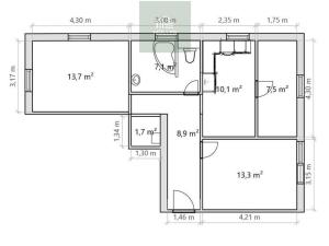 Pronájem bytu 3+1, Staňkov, U pošty, 66 m2