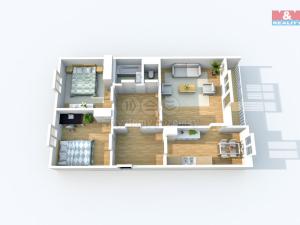 Prodej bytu 3+1, Ústí nad Labem - Krásné Březno, Keplerova, 78 m2