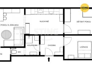 Prodej bytu 3+1, Jihlava, U Hlavního nádraží, 63 m2