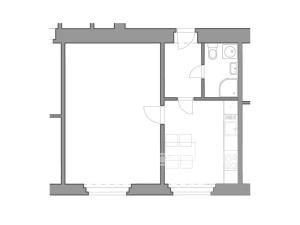 Pronájem bytu 1+1, Praha - Smíchov, Grafická, 43 m2