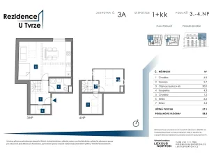 Prodej ubytování, Praha - Malešice, U tvrze, 57 m2