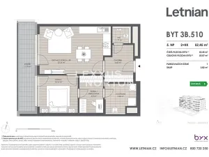Prodej bytu 2+kk, Praha - Letňany, Tupolevova, 55 m2