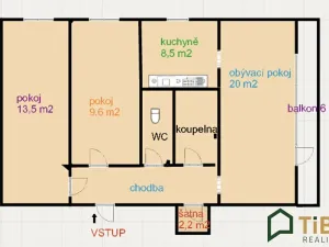 Prodej bytu 3+1, Brno, 72 m2