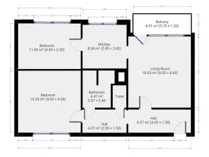 Pronájem bytu 3+kk, Praha - Hlubočepy, Dreyerova, 71 m2
