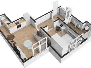 Pronájem bytu 2+kk, Praha - Vršovice, Minská, 45 m2