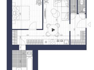 Prodej bytu 2+kk, Praha - Žižkov, Buchovcova, 49 m2