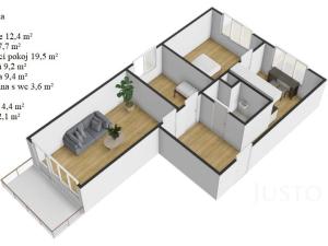 Prodej bytu 3+1, Mariánské Lázně - Úšovice, Mánesova, 61 m2