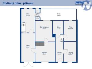 Prodej rodinného domu, Chlumany, 140 m2