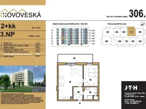 Prodej bytu 2+kk, Teplice, Novoveská, 58 m2