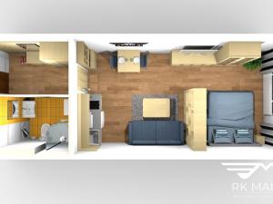 Pronájem bytu 1+kk, Praha - Vysočany, Freyova, 33 m2