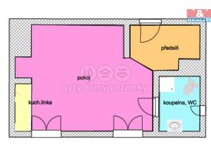 Pronájem bytu 1+kk, Ostrava - Moravská Ostrava, Žerotínova, 25 m2