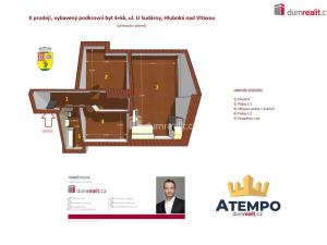 Prodej bytu 3+kk, Hluboká nad Vltavou, U Sudárny, 63 m2