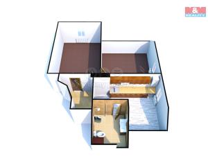 Pronájem bytu 2+1, Děčín - Děčín VIII-Dolní Oldřichov, Teplická, 52 m2