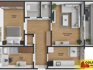 Prodej bytu 3+1, Brno - Starý Lískovec, 62 m2
