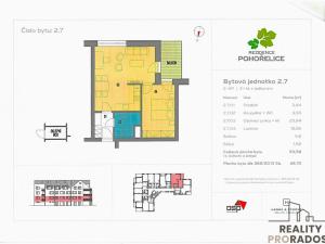 Prodej bytu 2+kk, Pohořelice, U Kasáren, 50 m2