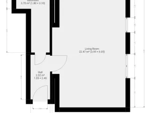 Pronájem bytu 1+kk, Praha - Smíchov, Holečkova, 35 m2