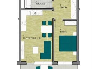 Pronájem bytu 2+kk, Praha - Hloubětín, Lehovecká, 50 m2