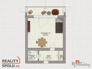 Prodej bytu 1+kk, Praha - Kamýk, Imrychova, 34 m2