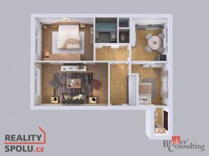 Prodej bytu 3+1, Plzeň - Bolevec, Turistická, 76 m2
