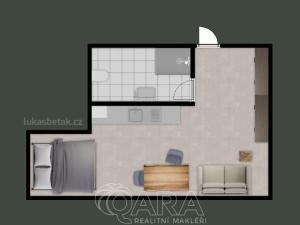 Pronájem bytu 1+kk, Ledenice, 20 m2