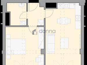 Pronájem bytu 2+kk, Praha - Holešovice, Jankovcova, 44 m2