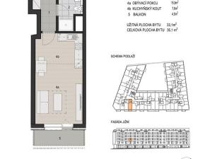 Prodej bytu 1+kk, Plzeň, 35 m2