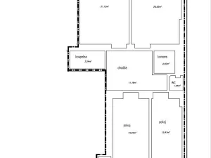 Pronájem bytu 3+1, Praha - Vršovice, Žitomírská, 89 m2
