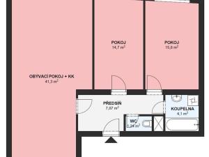 Pronájem bytu 3+kk, Brno, Bulharská, 85 m2