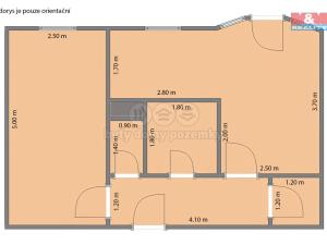 Pronájem bytu 2+kk, Domažlice - Týnské Předměstí, Vrchlického, 44 m2