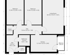 Pronájem bytu 3+1, Praha - Stodůlky, Volutová, 76 m2
