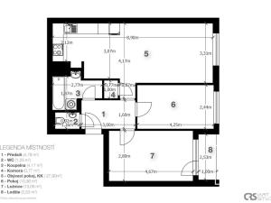 Pronájem bytu 3+kk, Praha - Horní Měcholupy, Janovská, 66 m2