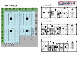 Pronájem výrobních prostor, Zlín, Rybníky V, 3500 m2