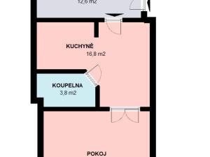 Pronájem bytu 1+1, Brno, Slovákova, 53 m2