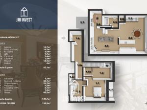 Prodej bytu 4+kk, Praha - Smíchov, Na Václavce, 143 m2
