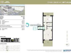 Pronájem bytu 2+kk, Kladno - Kročehlavy, Bohumila Landy, 68 m2