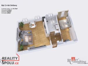 Prodej bytu 2+kk, Svitavy - Předměstí, Milady Horákové, 66 m2