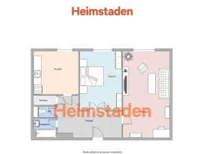 Pronájem bytu 2+1, Karviná - Nové Město, Závodní, 56 m2