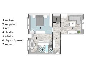 Prodej bytu 2+1, Olomouc - Povel, Heyrovského, 56 m2