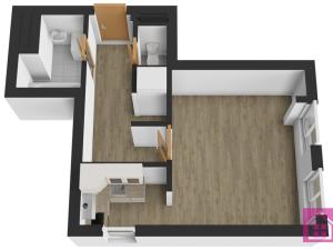Pronájem bytu 1+kk, Břeclav - Poštorná, Nádražní, 32 m2