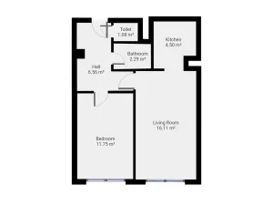 Pronájem bytu 2+kk, Praha - Chodov, Michnova, 46 m2