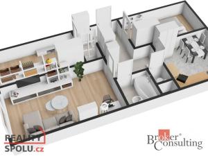 Prodej bytu 3+1, Praha - Černý Most, Vybíralova, 74 m2