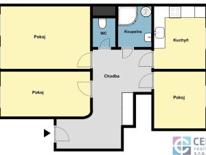Prodej bytu 3+1, Smržovka, Údolní, 62 m2