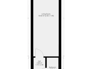 Pronájem bytu 1+kk, Praha - Kyje, Za černým mostem, 25 m2
