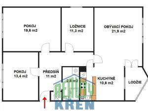 Prodej bytu 4+1, Praha - Dejvice, Na Beránce, 91 m2