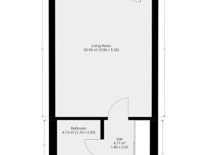 Pronájem bytu 1+kk, Praha - Hloubětín, Domalípova, 32 m2
