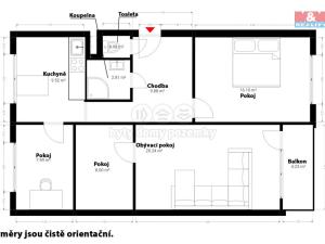 Prodej bytu 4+1, Klatovy - Klatovy II, Na Chuchli, 81 m2