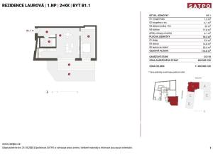 Prodej bytu 2+kk, Praha - Smíchov, Na Laurové, 70 m2