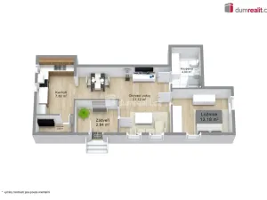 Prodej bytu 2+kk, Merklín - Pstruží, 52 m2