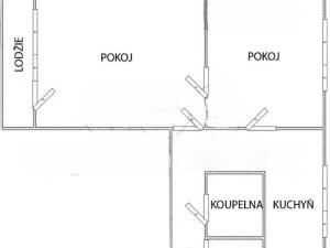 Pronájem bytu 2+1, Ostrava - Poruba, Opavská, 58 m2